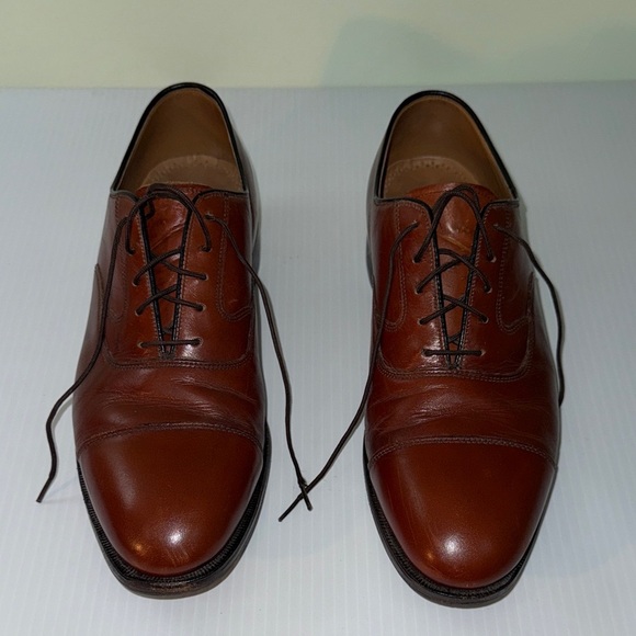 Johnston & Murphy Other - Johnston & Murphy Rich Brown Leather Oxfords